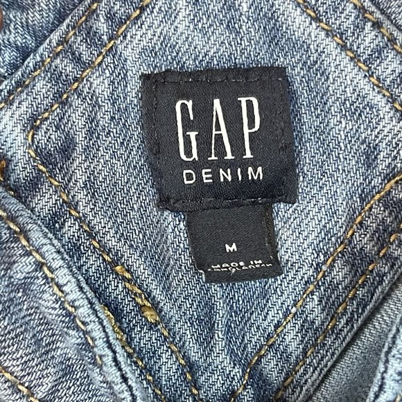 GAP Children's Blue Denim Overalls Size Medium - Picture 6 of 6